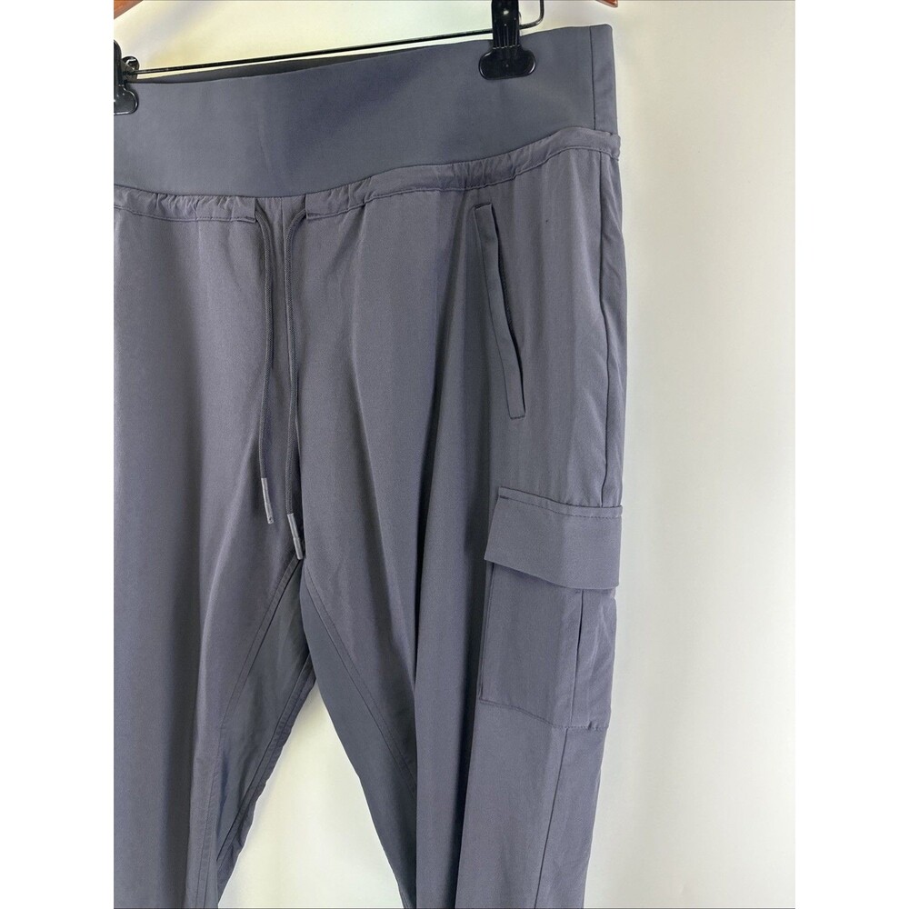 Athleta Sutton Jogger Gray Drawstring 405713 Cargo Pockets Lightweight Women 16 - Picture 5 of 14